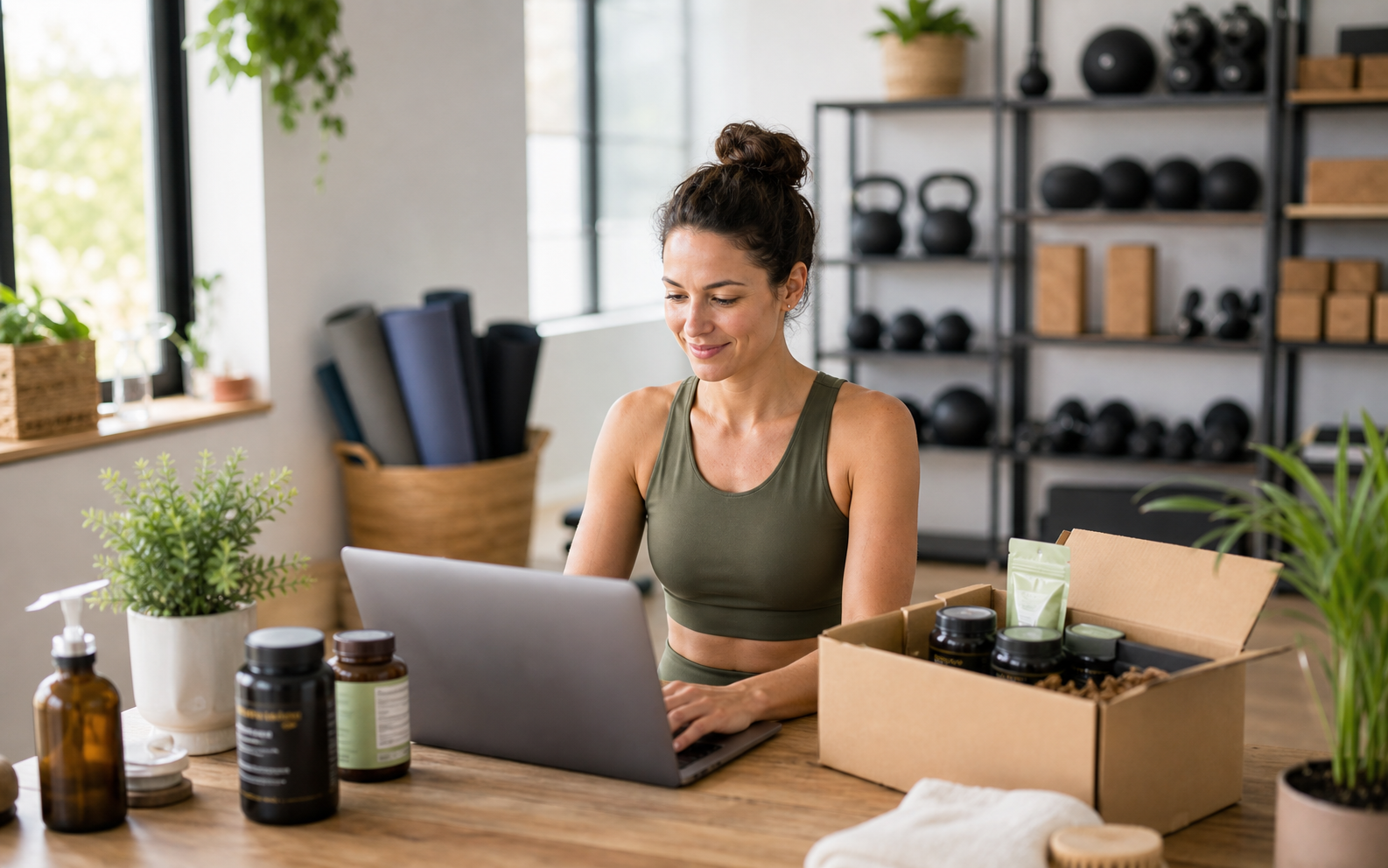 Wellness and fitness merchant managing memberships and replenishment plans